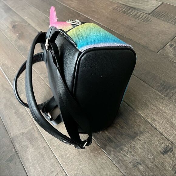Disney Parks x Loungefly Collab Minnie Backpack Bag Sequins Rainbow Sparkles main image 4